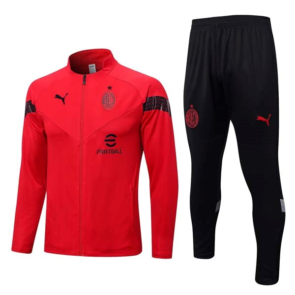 Chandal AC Milan 2022/23 Rojo Negro